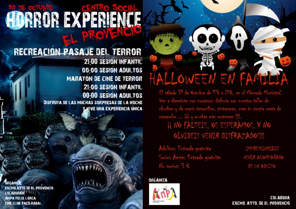 ¡Ven a pasar un Halloween de miedo!