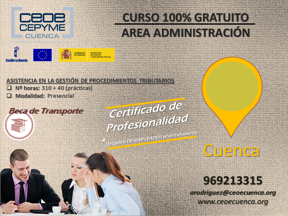 Cursos ofertados por CEOE CEPYME Cuenca