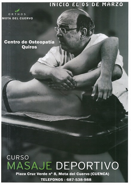 CURSO DE MASAJE DEPORTIVO en Mota del Cuervo