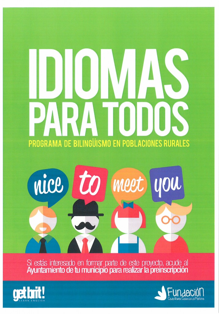 Inscripción en el curso 2016/2017 de IDIOMAS PARA TODOS de get brit!