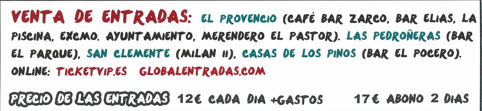 Ya están a la venta los abonos y entradas para el II SOUND DAY FESTIVAL de El Provencio