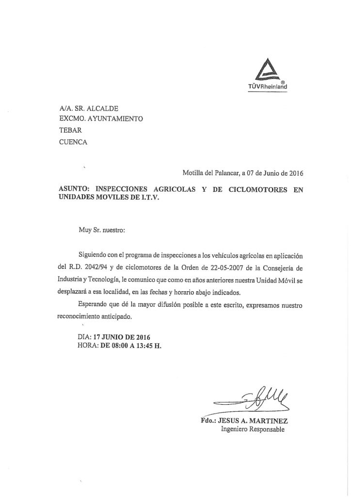 Inspecciones agrícolas y de ciclomotores en unidades móviles de ITV