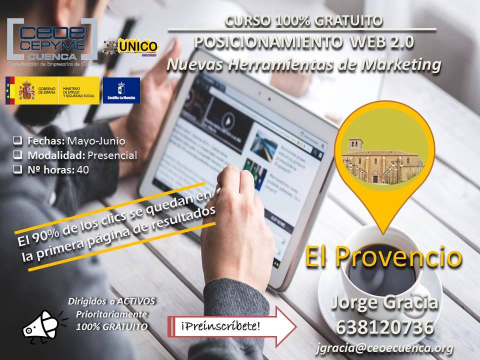 Curso POSICIONAMIENTO WEB 2.0 Nuevas herramientas de marketing