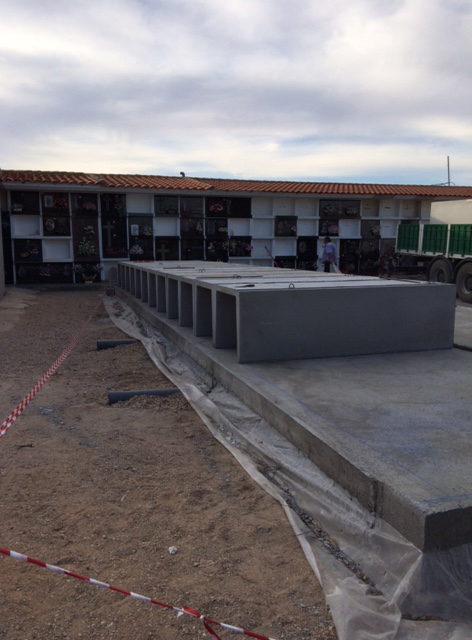 Ampliación de nuestro cementerio municipal con la construcción de ciento veinte nichos