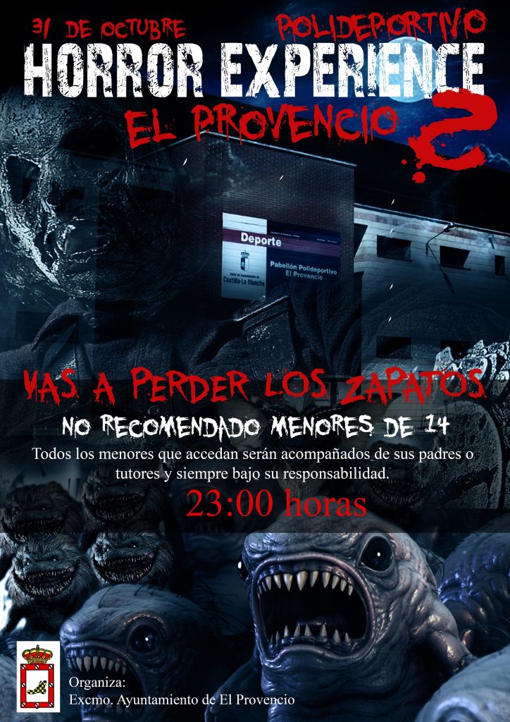 El próximo lunes día 31 de octubre prepárate para la «HORROR EXPERIENCE 2»