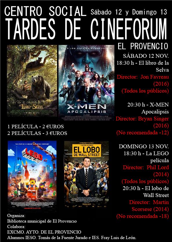Este fin de semana… ¡DOBLE SESIÓN DE CINEFÓRUM!