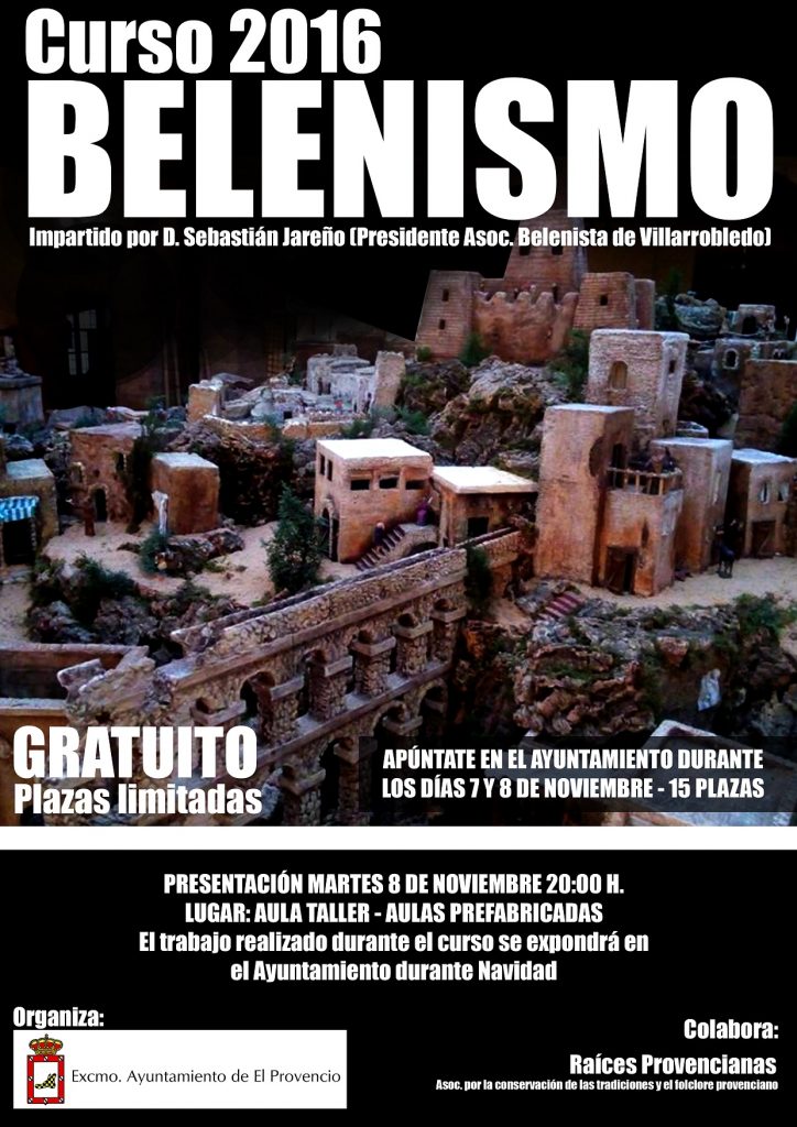 Abierto el plazo de inscripción en el curso 2016 de BELENISMO