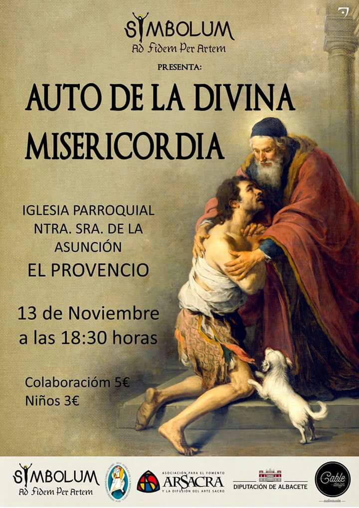 El próximo domingo día 13 de noviembre a las 18:30 horas en nuestra iglesia parroquial, AUTO DE LA DIVINA MISERICORDIA