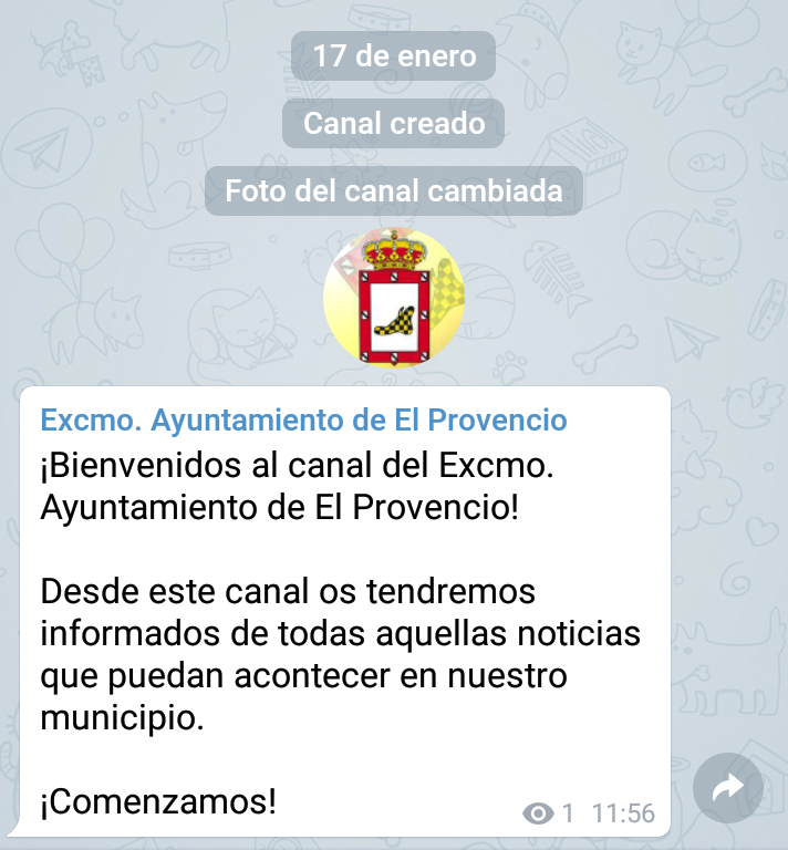 El Excmo. Ayuntamiento de El Provencio crea un nuevo canal de información dirigido a todos nuestros vecinos y turistas