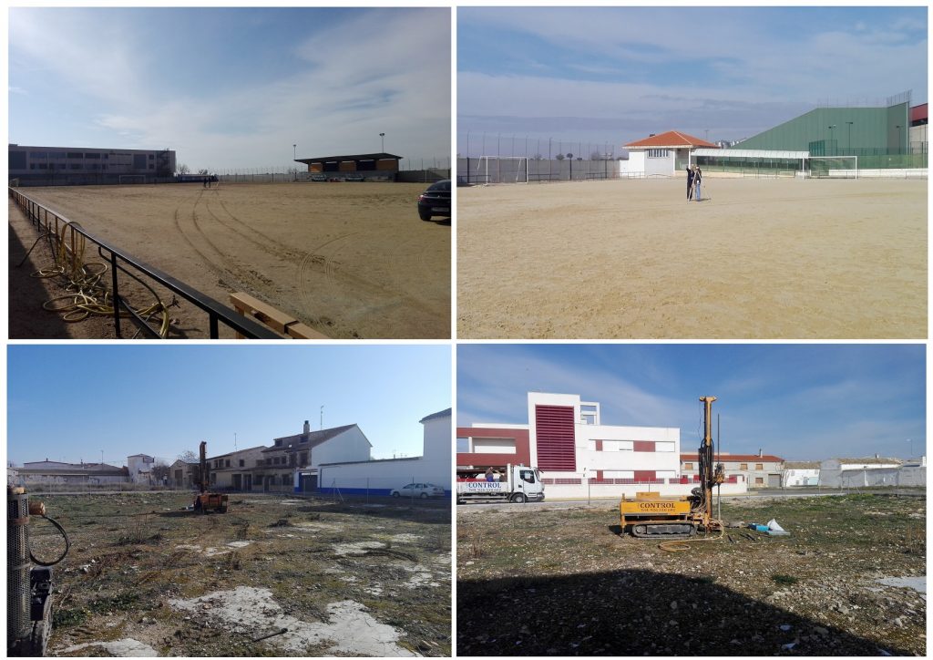 Comienzan los trabajos de instalación del césped artificial y los estudios para el proyecto del pabellón ferial