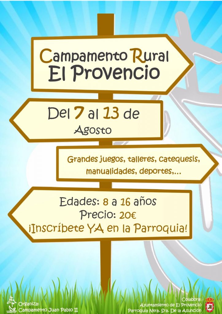 El Campamento Juan Pablo II organiza el CAMPAMENTO RURAL El Provencio
