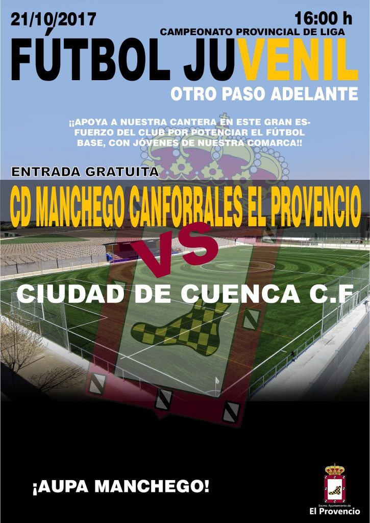 Partido del campeonato provincial de liga juvenil: CD MANCHEGO CANFORRALES EL PROVENCIO – CIUDAD DE CUENCA CF