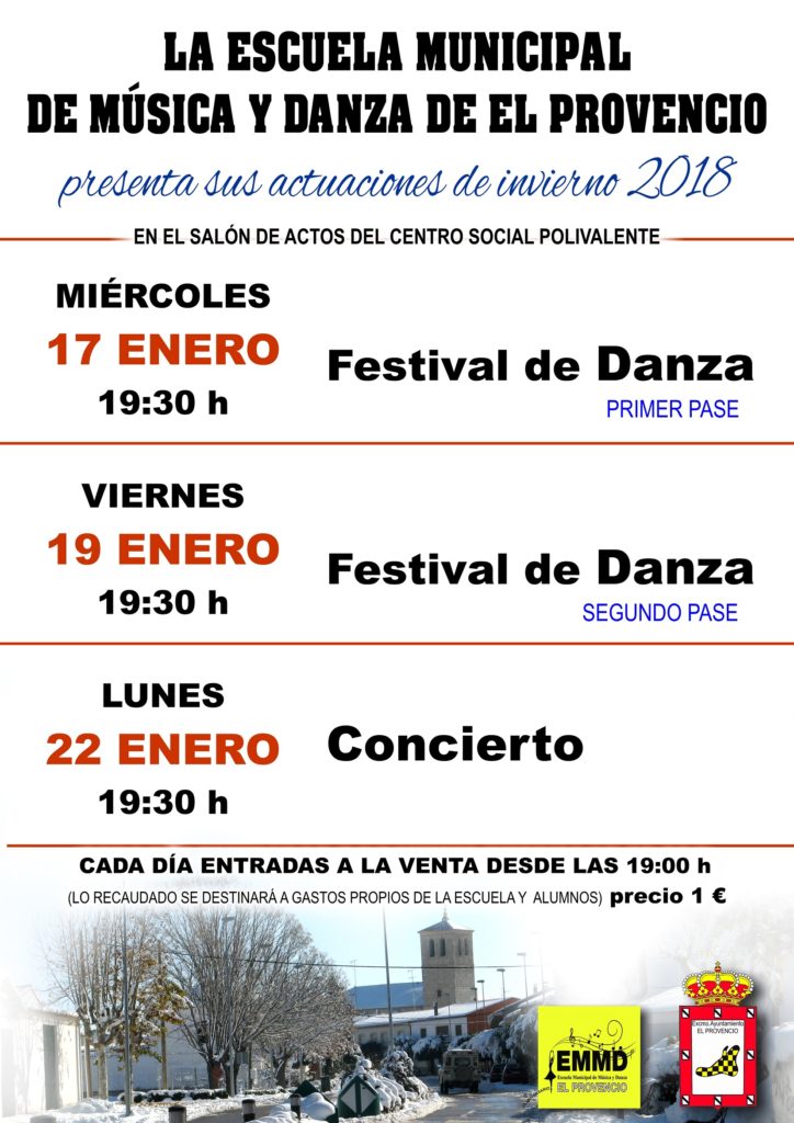 ¡Nuestra Escuela Municipal de Música y Danza ya está preparada para hacernos disfrutar con sus actuaciones de invierno!