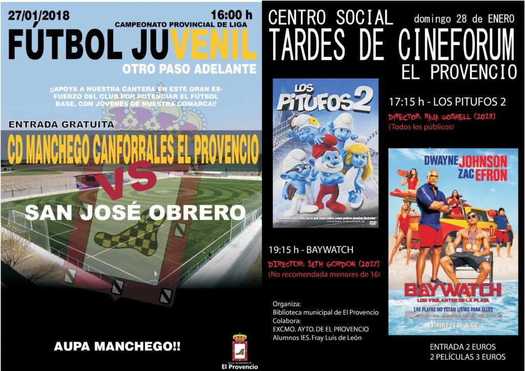 Programación para el próximo fin de semana