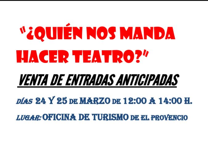 El Grupo Teatral Ludere de El Provencio presenta la comedia «¿Quién nos manda hacer teatro?»