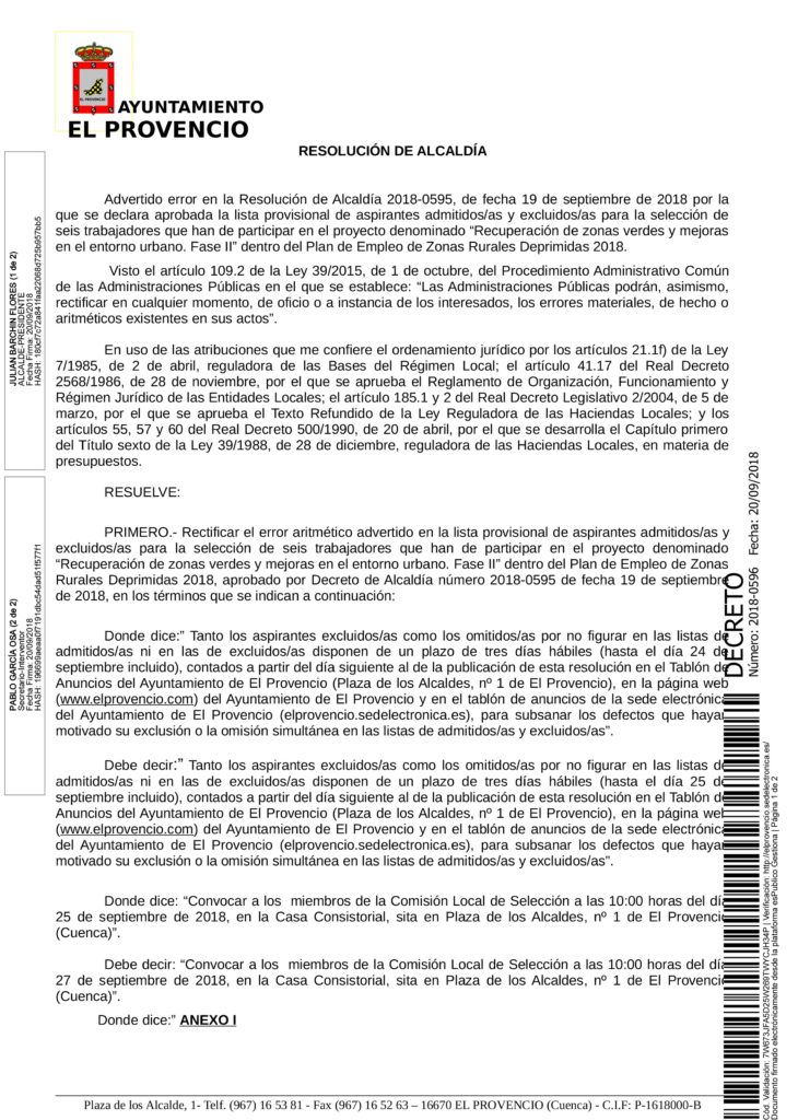 SUBSANACIÓN DE ERRORES