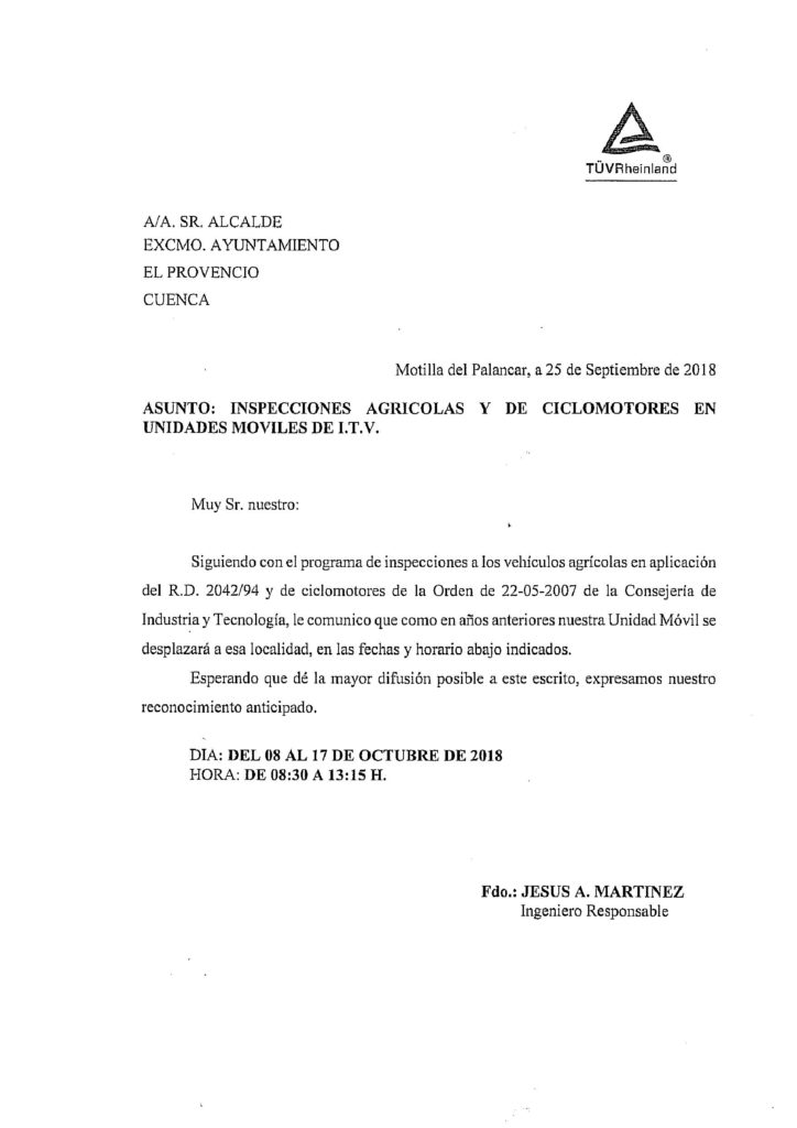 Inspecciones agrícolas y de ciclomotores en unidades móviles de ITV