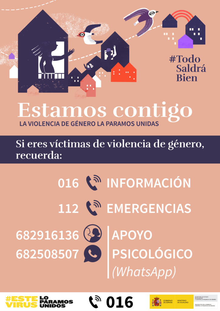 INFORMACIÓN: TELEFONOS DE AYUDA POR VIOLENCIA DE GÉNERO